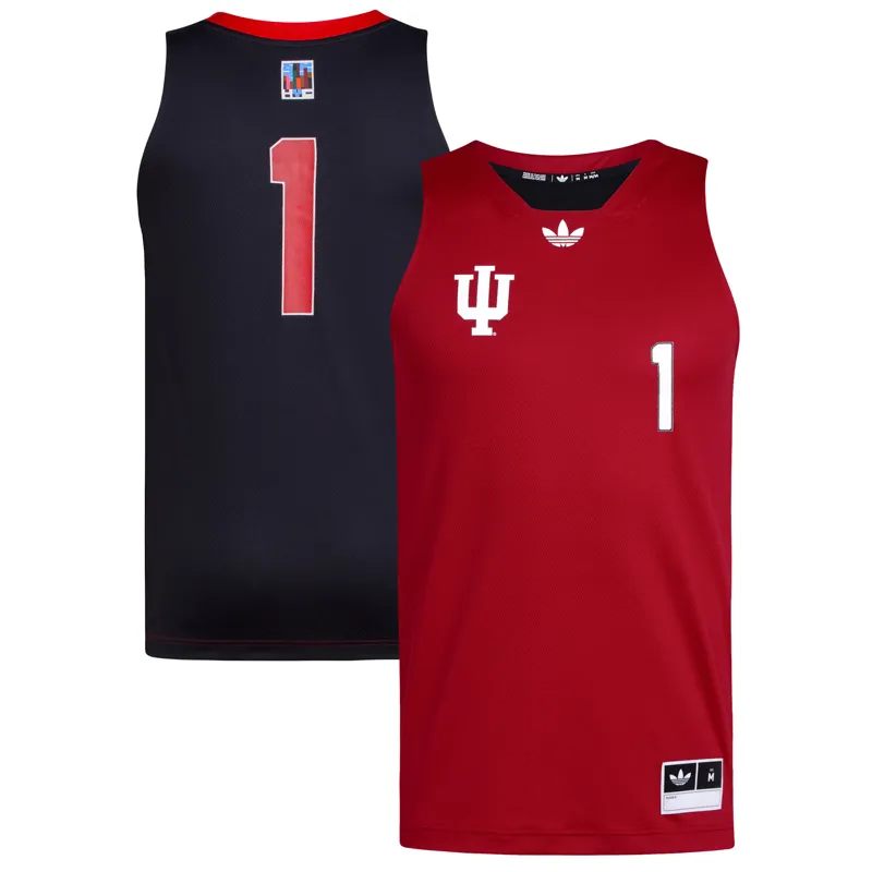 Indiana Hoosiers Jersey #1 Crimson Black Black History Month Jersey