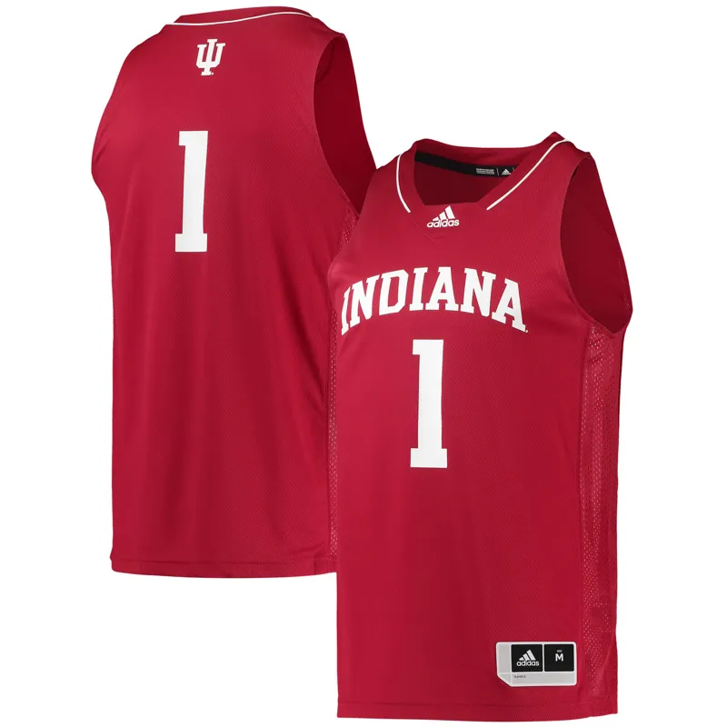 Indiana Hoosiers Jersey #1 Crimson Black Black History Month Jersey - Image 5