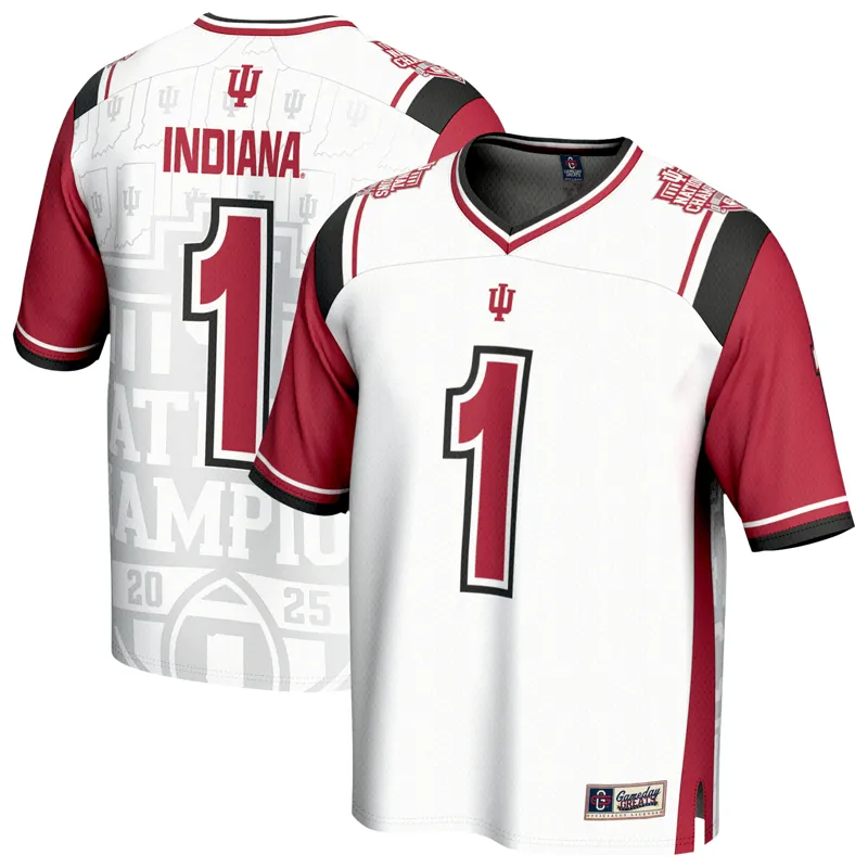 Indiana Hoosiers Jersey #1 White Swingman Jersey - Image 3