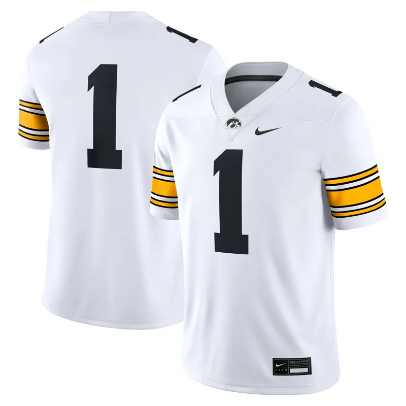 Iowa Hawkeyes Jersey #1 Black Road Jersey - Image 3