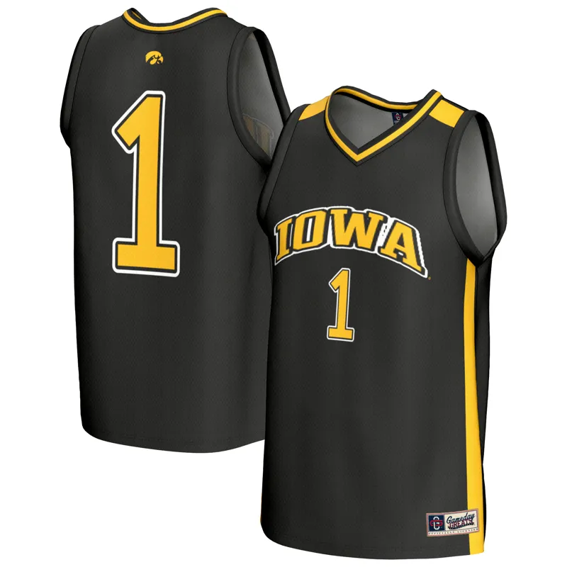 Iowa Hawkeyes Jersey Gameday Greats Black Lightweight Collegiate Jersey - Image 4