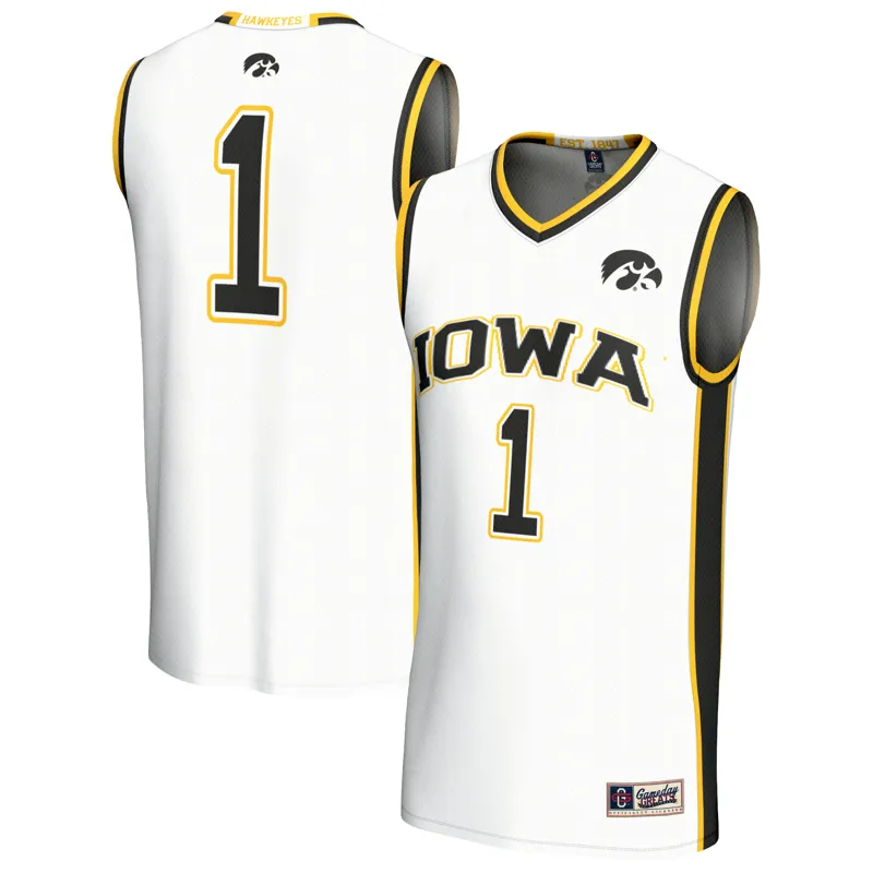 Iowa Hawkeyes Jersey Gameday Greats White Lightweight Collegiate Jersey - Image 5