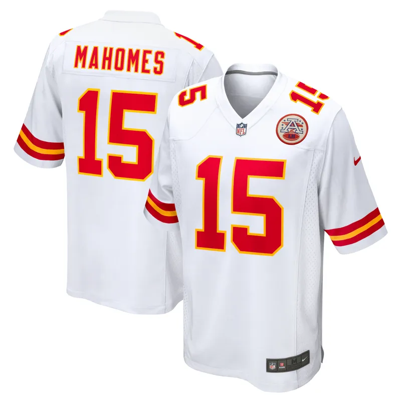 Kansas City Chiefs Jersey Patrick Mahomes White Game Jersey - Image 2