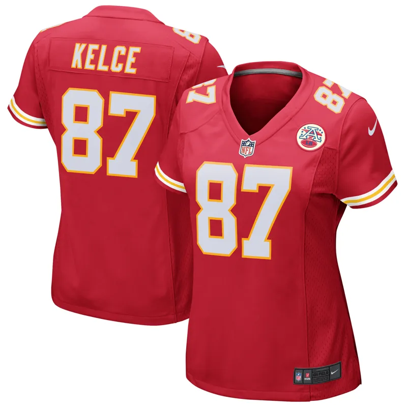 Kansas City Chiefs Jersey Travis Kelce Red Game Jersey