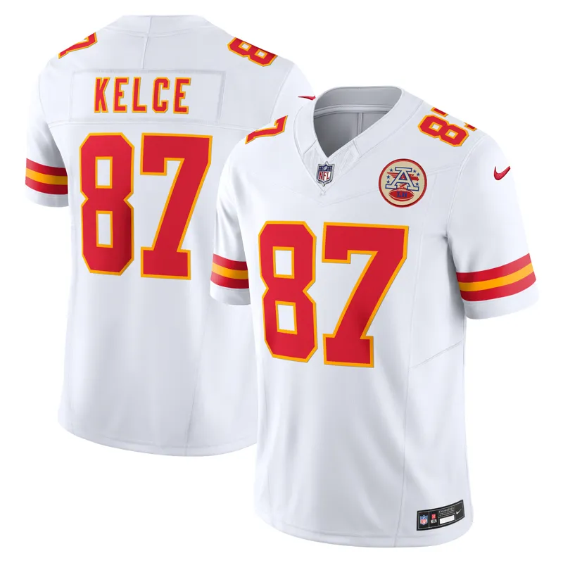 Kansas City Chiefs Jersey Travis Kelce White Game Jersey - Image 2