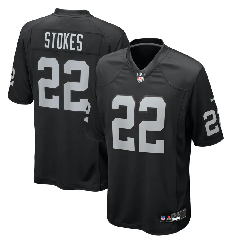 Las Vegas Raiders Jersey Elandon Roberts Black Team Game Jersey - Image 3