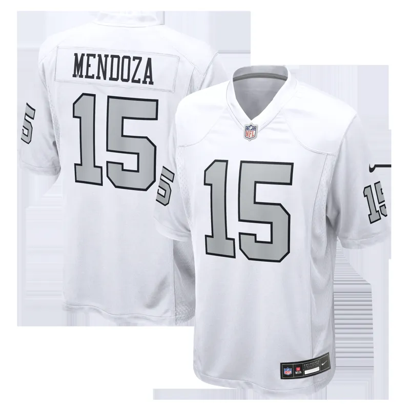 Las Vegas Raiders Jersey Fernando Mendoza Black Team Game Player Jersey - Image 4