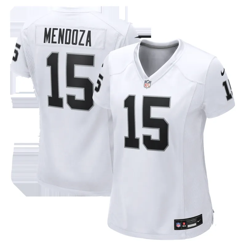 Las Vegas Raiders Jersey Fernando Mendoza White Game Jersey - Image 2