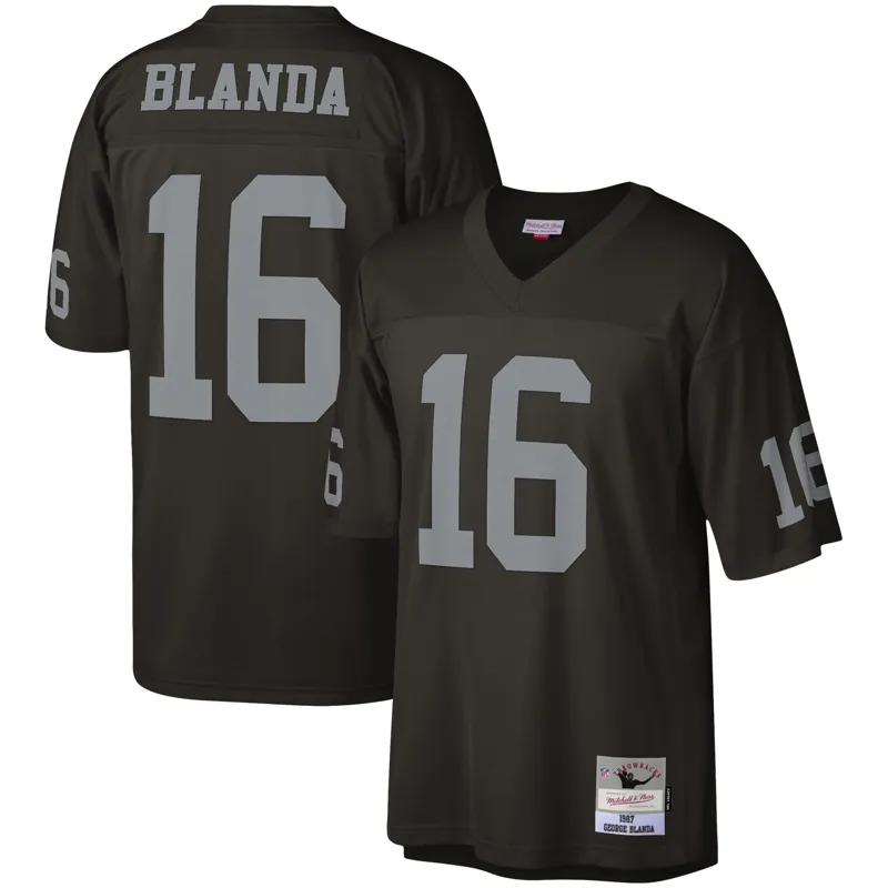 Las Vegas Raiders Jersey Fred Biletnikoff Black Game Retired Player Jersey - Image 5