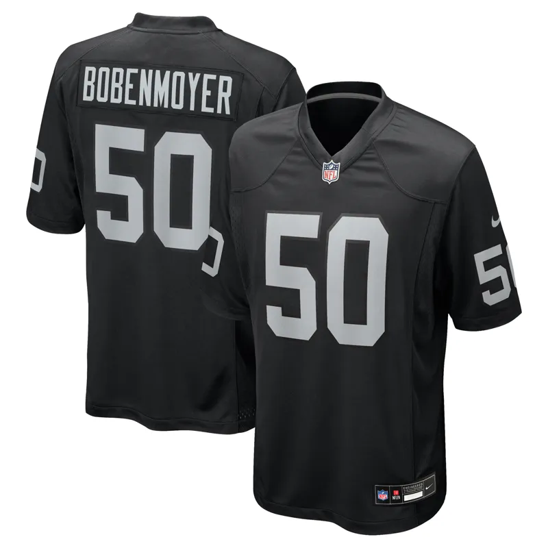 Las Vegas Raiders Jersey Jack Bech Black Team Game Jersey - Image 5