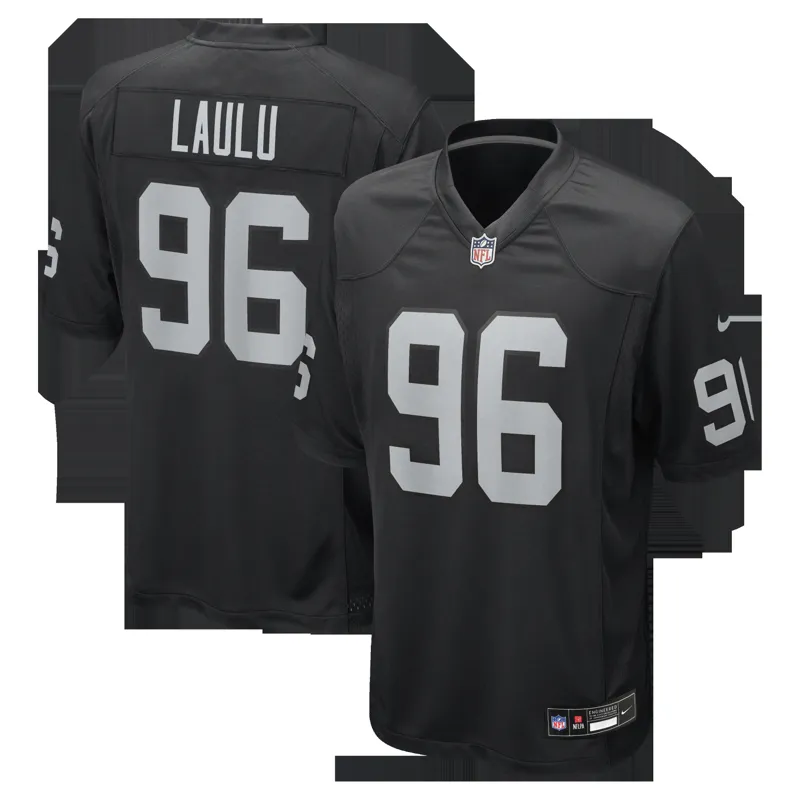 Las Vegas Raiders Jersey Jj Pegues Black Team Game Jersey - Image 3