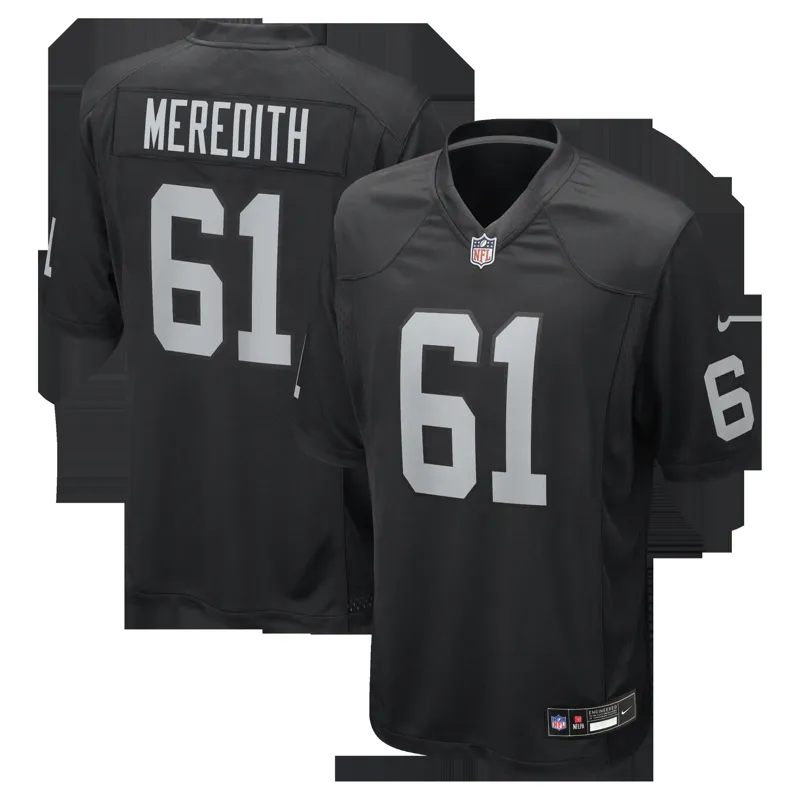 Las Vegas Raiders Jersey Jj Pegues Black Team Game Jersey - Image 5