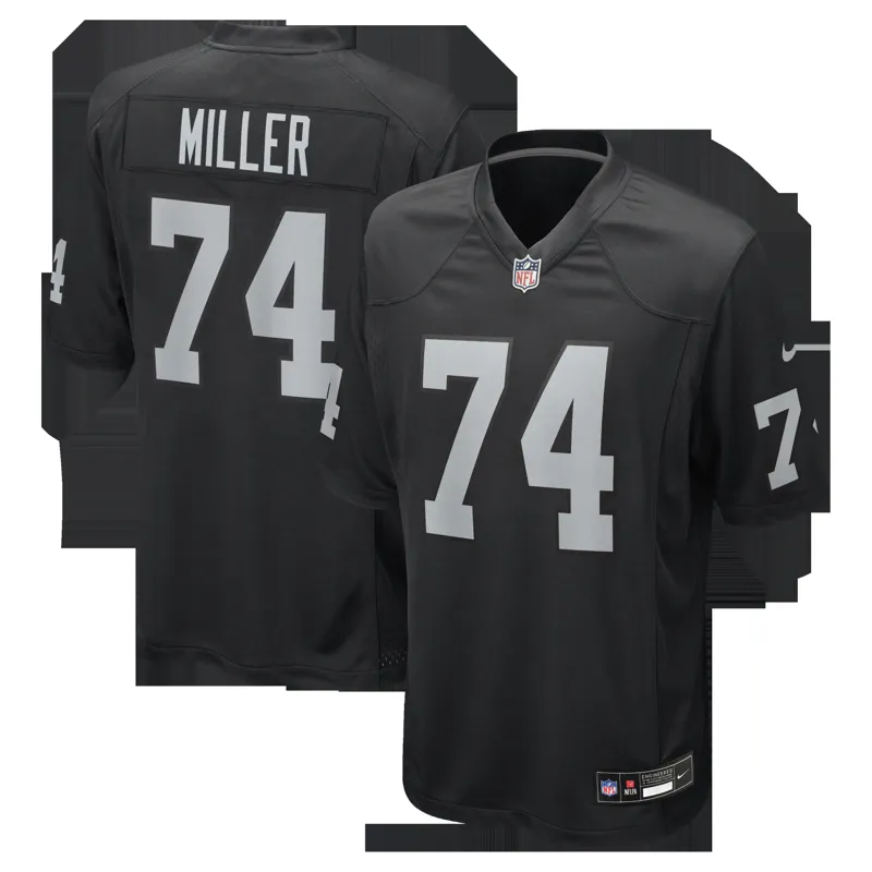 Las Vegas Raiders Jersey Justin Shorter Black Team Game Jersey - Image 5