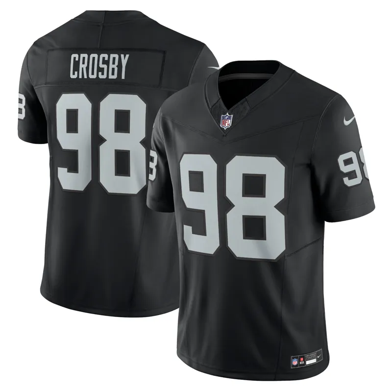 Las Vegas Raiders Jersey Maxx Crosby Black Game Jersey - Image 2