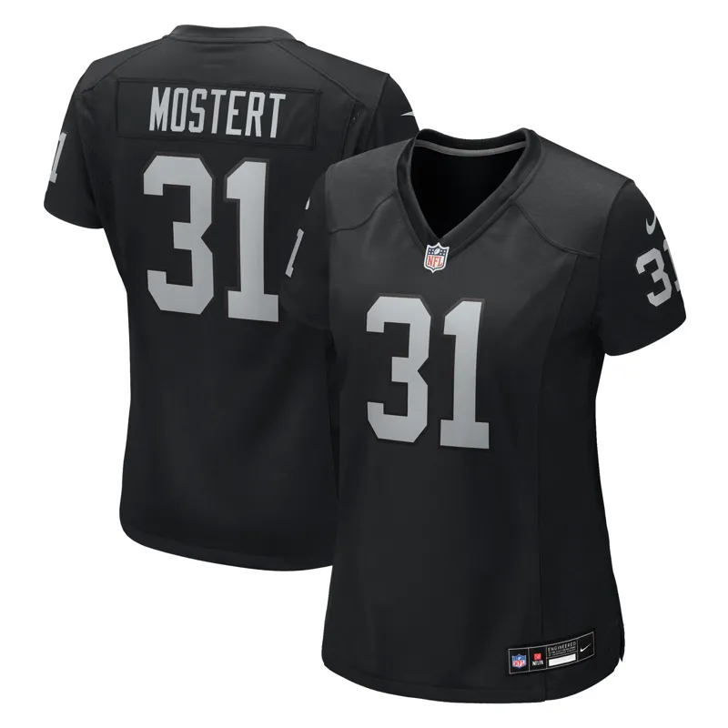Las Vegas Raiders Jersey Raheem Mostert Black Team Game Jersey