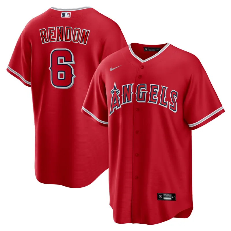 Los Angeles Angels Jersey Anthony Rendon Red Alternate Player Name Jersey