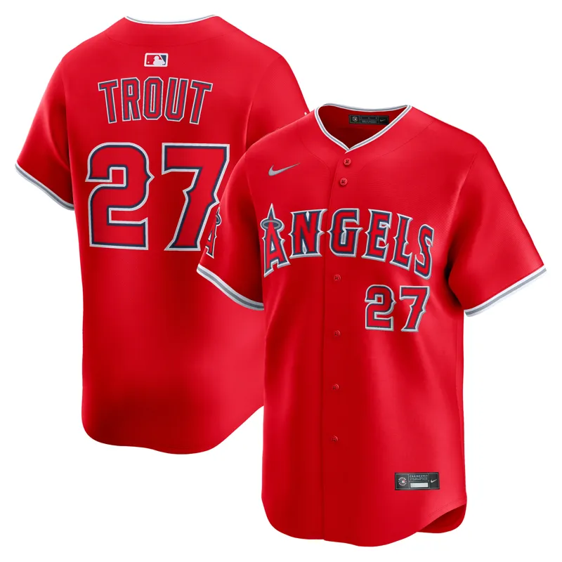 Los Angeles Angels Jersey Mike Trout Red Alternate Jersey - Image 2
