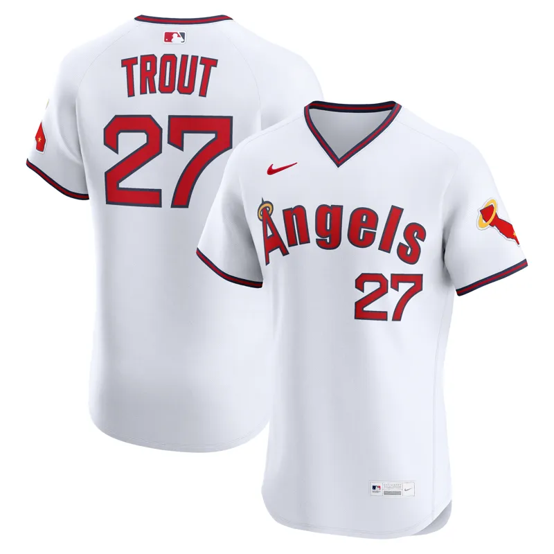 Los Angeles Angels Jersey Mike Trout Red Alternate Jersey - Image 4