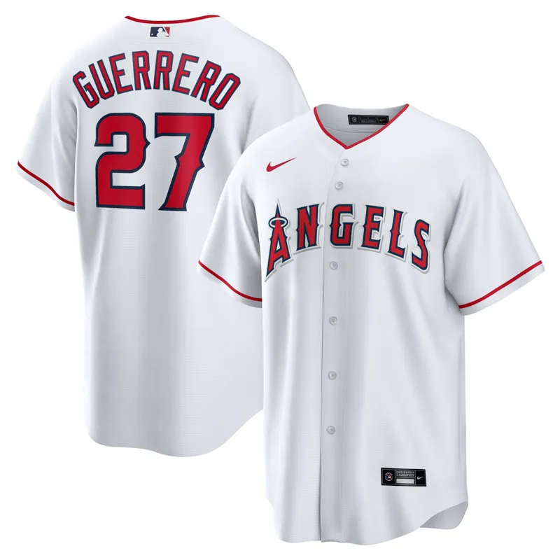 Los Angeles Angels Jersey Travis Darnaud White Home Game Player Jersey - Image 3