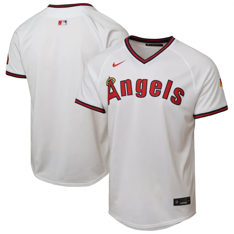 Los Angeles Angels Jersey Travis Darnaud White Home Game Player Jersey - Image 4