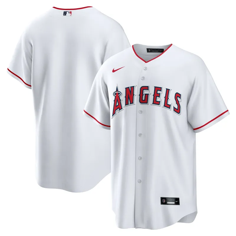 Los Angeles Angels Jersey Travis Darnaud White Home Game Player Jersey - Image 5