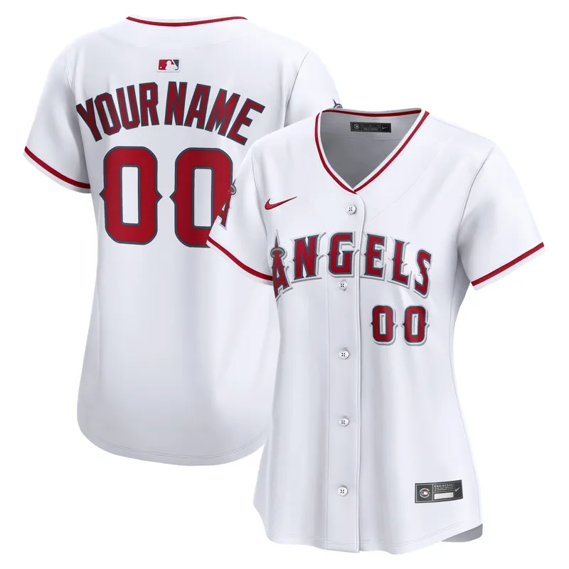 Los Angeles Angels Jersey White Home Elite Patch Jersey - Image 2