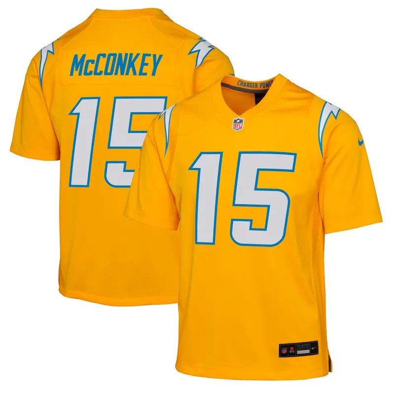 Los Angeles Chargers Jersey Ladd Mcconkey Gold Alternate Charger Power Game Player Jersey