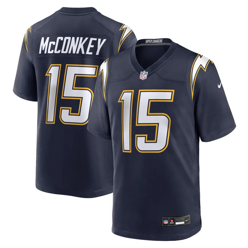 Los Angeles Chargers Jersey Ladd Mcconkey Navy Alternate Super Chargers Game Player Jersey - Image 4
