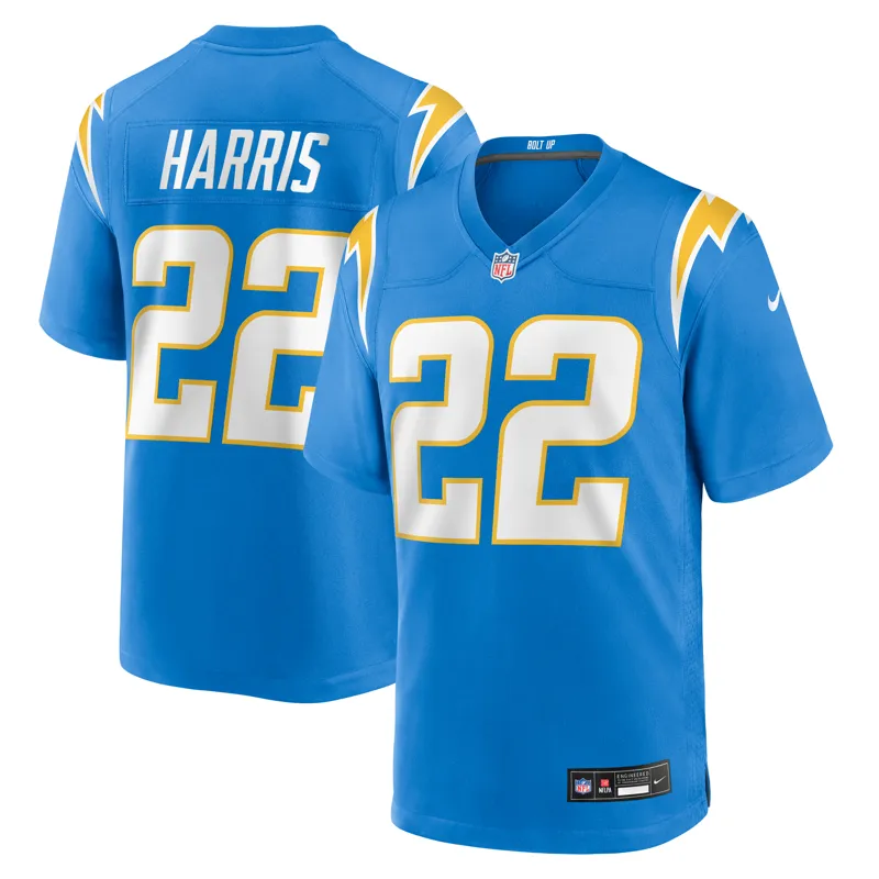 Los Angeles Chargers Jersey Najee Harris Powder Blue Game Player Jersey