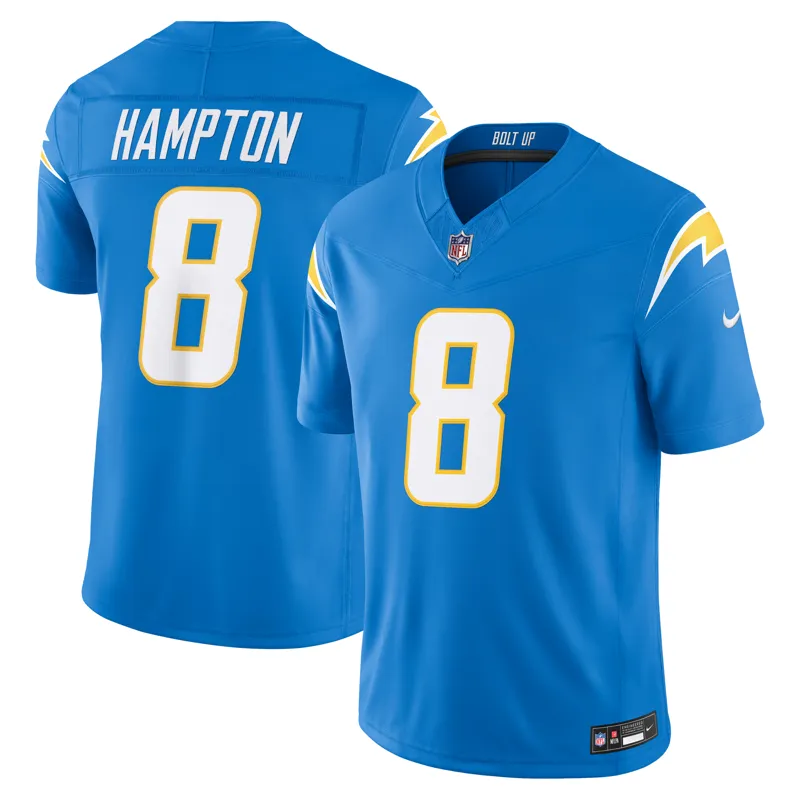 Los Angeles Chargers Jersey Omarion Hampton Powder Blue Game Player Jersey - Image 5