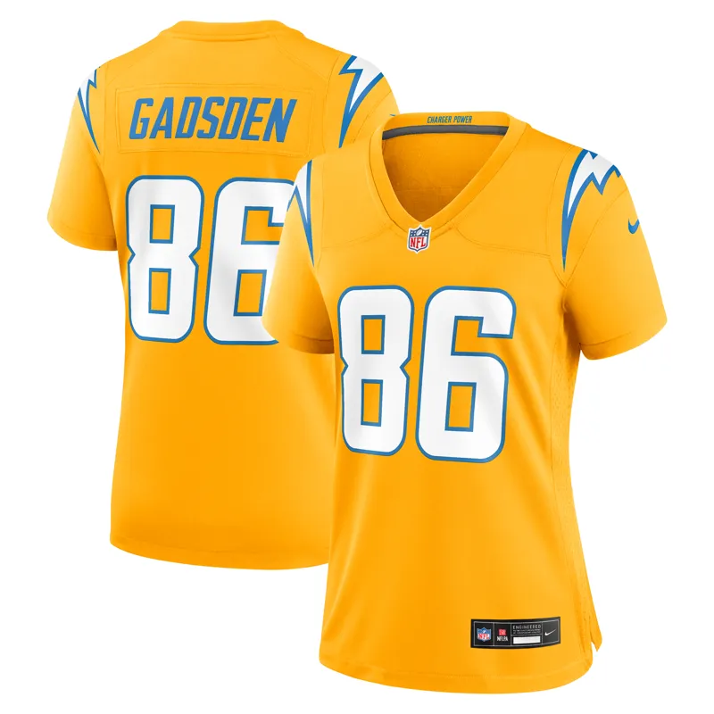 Los Angeles Chargers Jersey Oronde Gadsden Gold Alternate Charger Power Game Jersey - Image 3