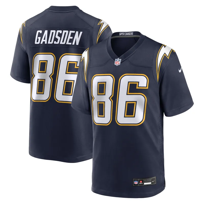 Los Angeles Chargers Jersey Oronde Gadsden Navy Alternate #2 Super Chargers Game Jersey - Image 2
