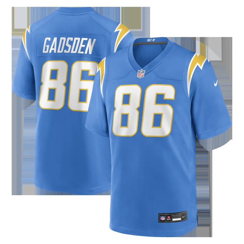 Los Angeles Chargers Jersey Oronde Gadsden Navy Alternate #2 Super Chargers Game Jersey - Image 5