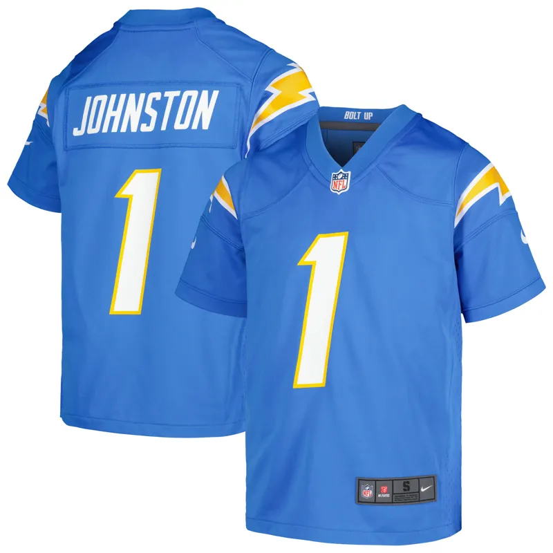 Los Angeles Chargers Jersey Quentin Johnston Navy Alternate Super Chargers Game Player Jersey - Image 2