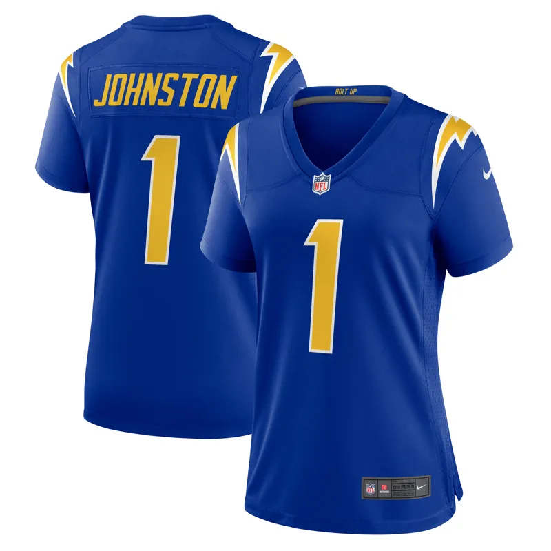 Los Angeles Chargers Jersey Quentin Johnston Navy Alternate Super Chargers Game Player Jersey - Image 3