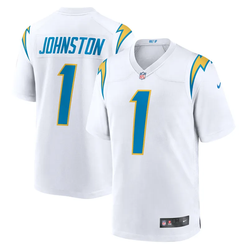 Los Angeles Chargers Jersey Quentin Johnston Navy Alternate Super Chargers Game Player Jersey - Image 4