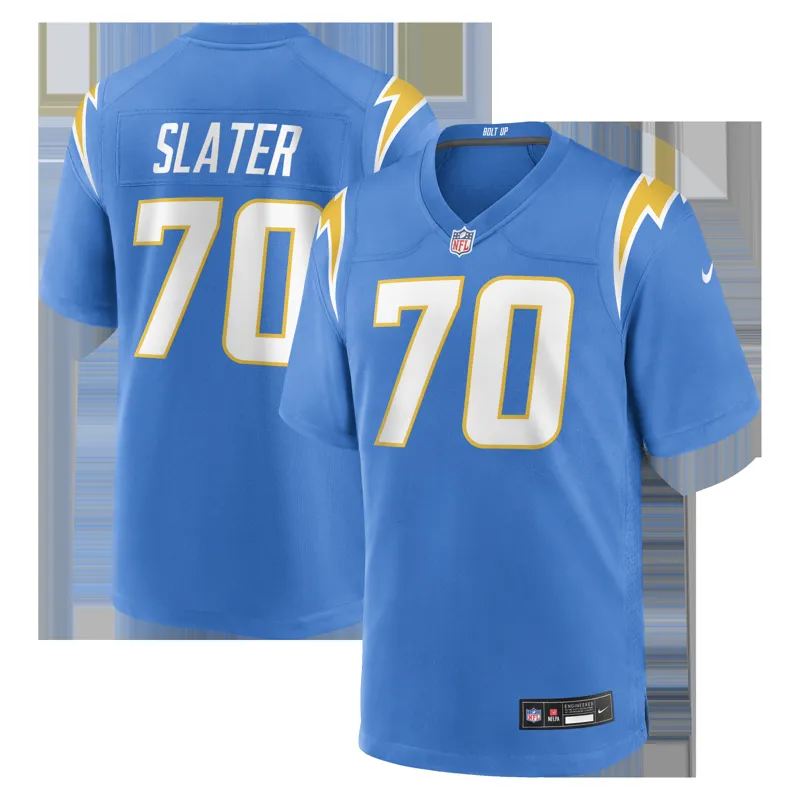 Los Angeles Chargers Jersey Rashawn Slater Powder Blue Game Jersey - Image 2