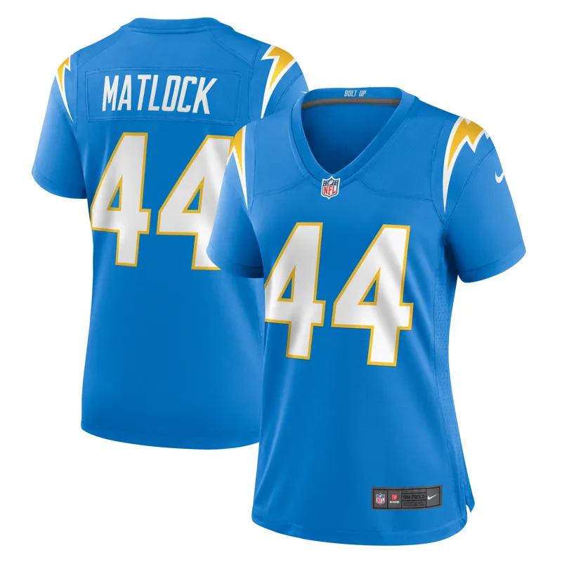 Los Angeles Chargers Jersey Rashawn Slater Powder Blue Game Jersey - Image 5
