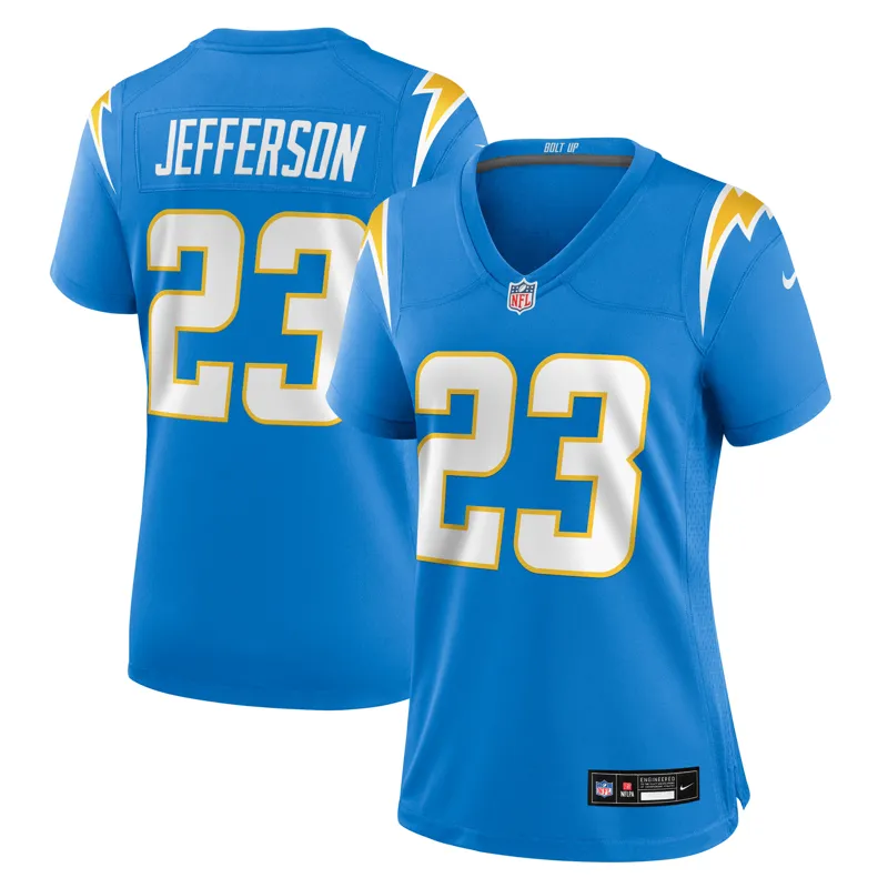 Los Angeles Chargers Jersey Tarheeb Still Powder Blue Game Jersey - Image 5