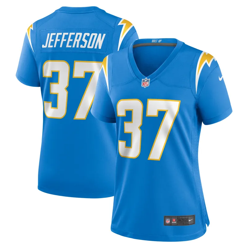 Los Angeles Chargers Jersey Tony Jefferson Powder Blue Team Game Jersey