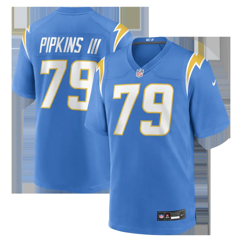 Los Angeles Chargers Jersey Trey Lance Powder Blue Team Game Jersey - Image 2