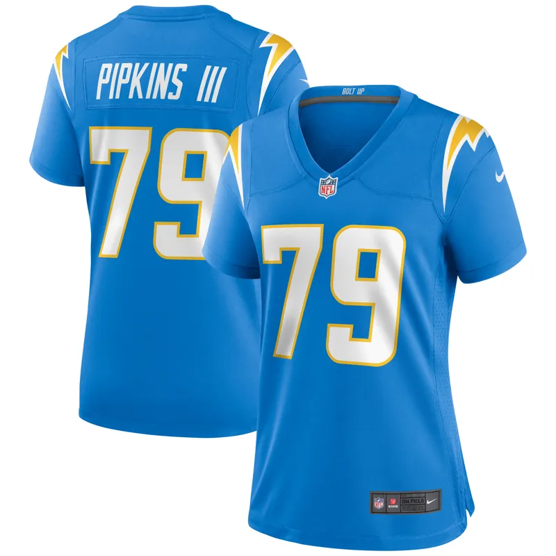 Los Angeles Chargers Jersey Trey Lance Powder Blue Team Game Jersey - Image 3