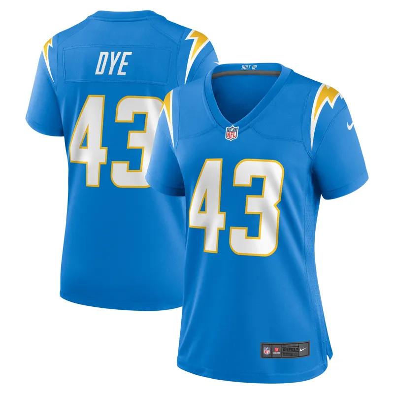 Los Angeles Chargers Jersey Trey Lance Powder Blue Team Game Jersey - Image 5
