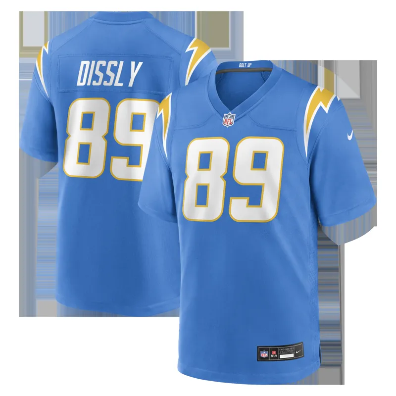 Los Angeles Chargers Jersey Tyler Biadasz Powder Blue Team Game Jersey - Image 3