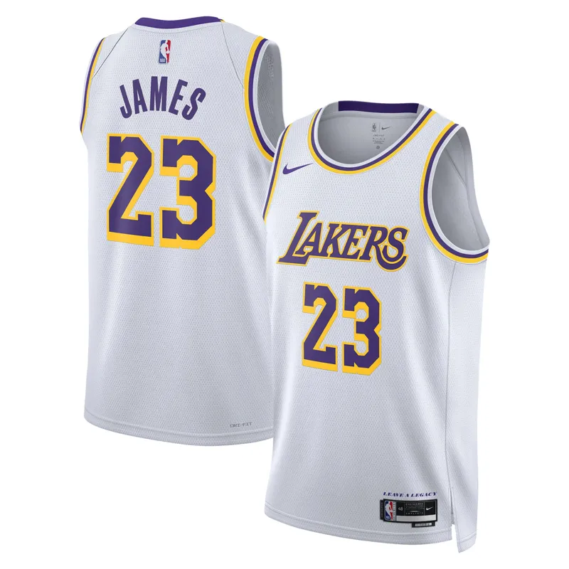 Los Angeles Lakers Jersey Lebron James Purple Select Series Swingman Jersey - Image 3