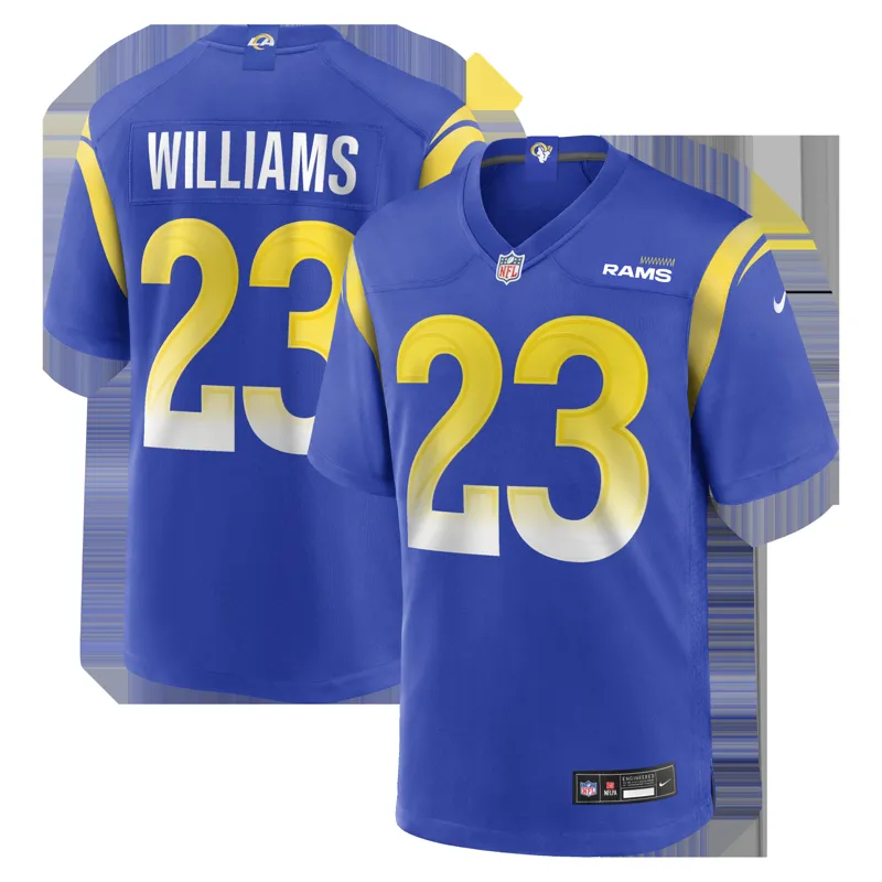 Los Angeles Rams Jersey Kyren Williams Royal Game Jersey - Image 3