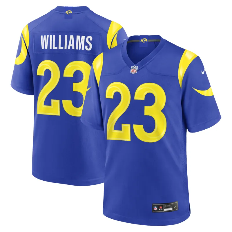 Los Angeles Rams Jersey Kyren Williams Royal Game Jersey - Image 4