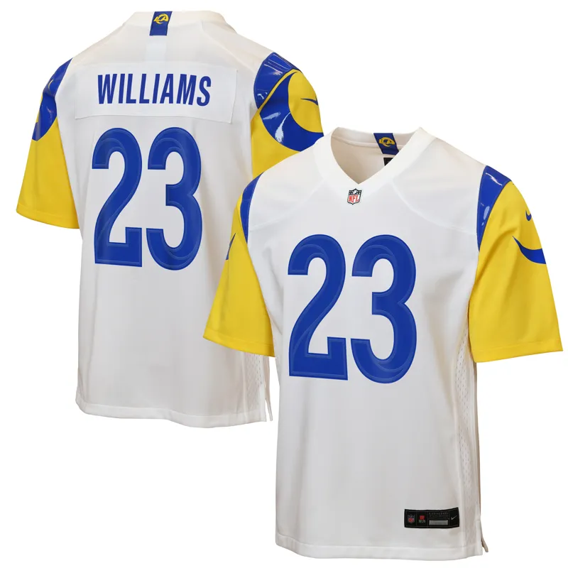 Los Angeles Rams Jersey Kyren Williams Royal Vapor Fuse Stitched Limited Jersey - Image 4
