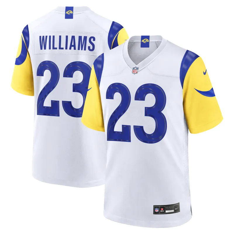 Los Angeles Rams Jersey Kyren Williams White Game Jersey - Image 5