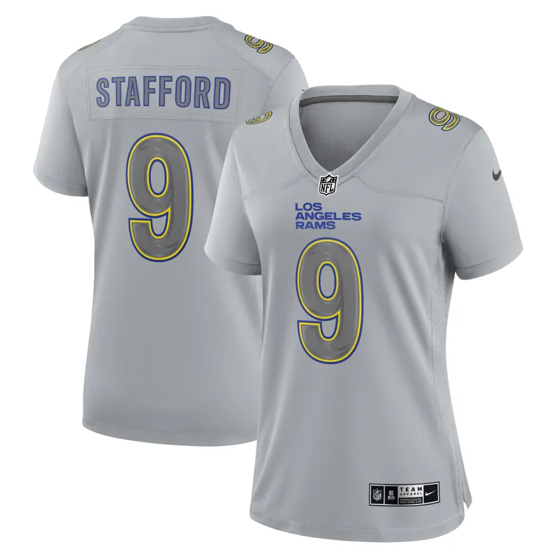 Los Angeles Rams Jersey Matthew Stafford Gray Atmosphere Game Jersey